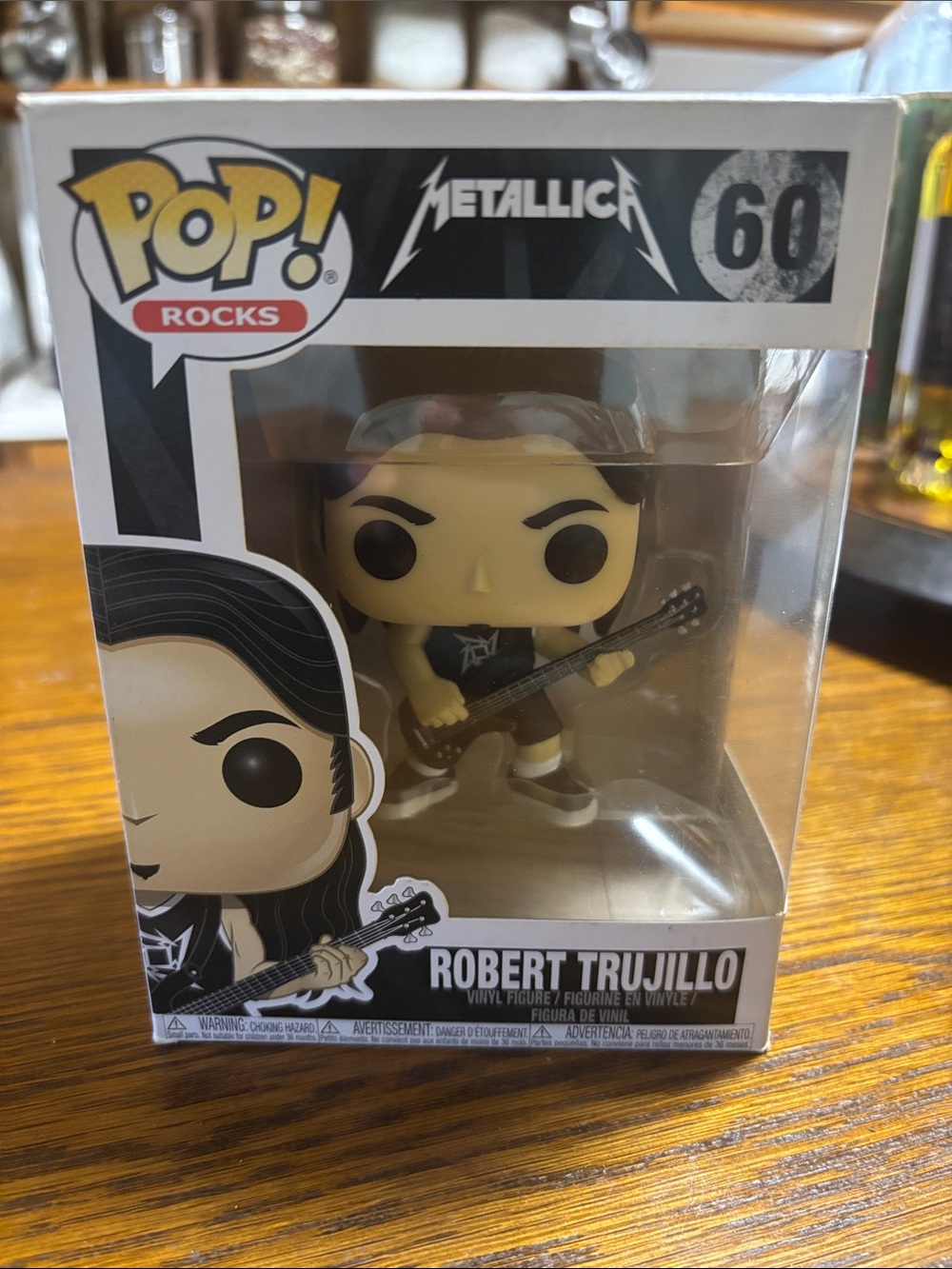 Funko Pop Rocks Metallica Robert Trujillo Vinyl Figure - Black & Yellow